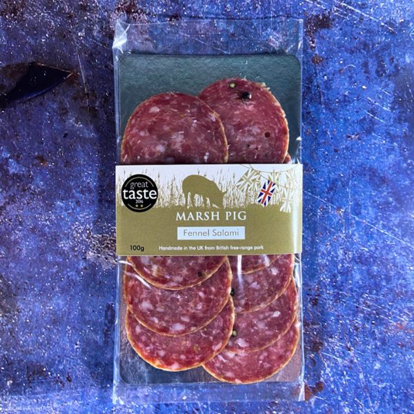 Marsh Pig Fennel Sliced Salami 100g